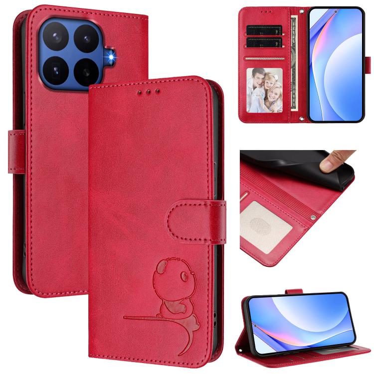 Litter Panda Embossing RFID Leather Phone Case with Lanyard, For Xiaomi 17 Max 5G, For Xiaomi 17T Pro, For Xiaomi Poco M7 4G 169mm, For Xiaomi 15T Pro, For Xiaomi 15T, For Xiaomi Poco F7 Ultra / Redmi K80 Pro, For Xiaomi Poco F7 Pro / Redmi K80        ...