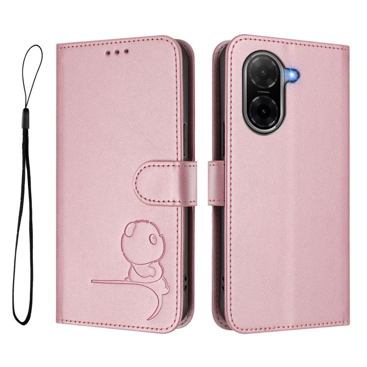 Litter Panda Embossing RFID Leather Phone Case with Lanyard, For Redmi A7 / A5 4G 171mm / Poco C71, For Redmi K90 Max 5G, For Redmi A7 Pro 171mm / Poco C85x 5G, For Redmi Turbo 5 Max / Poco X8 Pro Max, For Redmi Turbo 5 / Poco X8 Pro 5G                ...