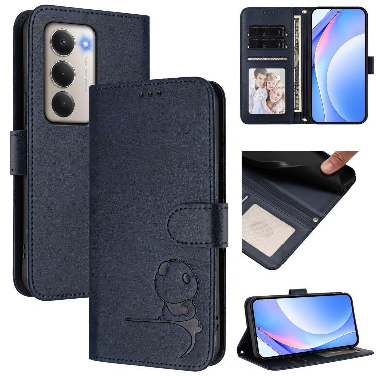 Litter Panda Embossing RFID Leather Phone Case with Lanyard, For Redmi 15 5G Global / 15 4G SEA 169mm, For Redmi 15 5G / 4G EU 171mm, For Redmi 13x / 13 4G / Poco M6 4G, For Redmi A5 4G 173.3mm, For Redmi Note 13 Pro 4G / Note 14S                      ...