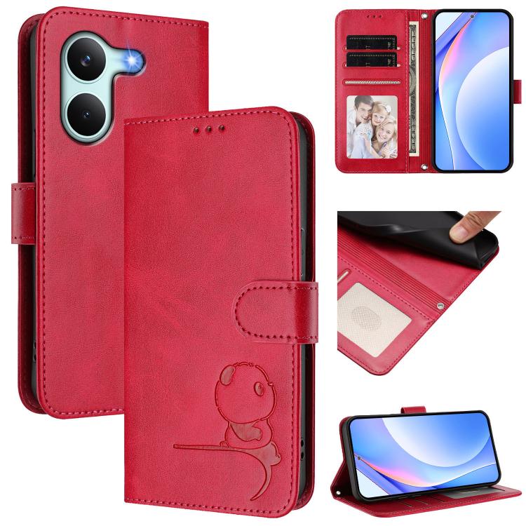 Litter Panda Embossing RFID Leather Phone Case with Lanyard, For Redmi A7 / A5 4G 171mm / Poco C71, For Redmi K90 Max 5G, For Redmi A7 Pro 171mm / Poco C85x 5G, For Redmi Turbo 5 Max / Poco X8 Pro Max, For Redmi Turbo 5 / Poco X8 Pro 5G                ...
