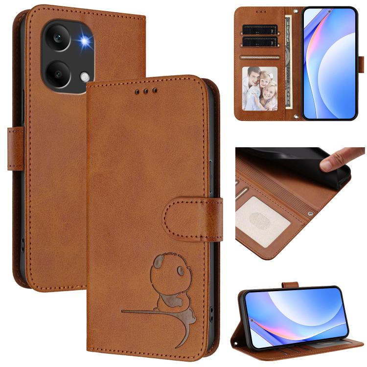 Litter Panda Embossing RFID Leather Phone Case with Lanyard, For Redmi A7 / A5 4G 171mm / Poco C71, For Redmi K90 Max 5G, For Redmi A7 Pro 171mm / Poco C85x 5G, For Redmi Turbo 5 Max / Poco X8 Pro Max, For Redmi Turbo 5 / Poco X8 Pro 5G                ...