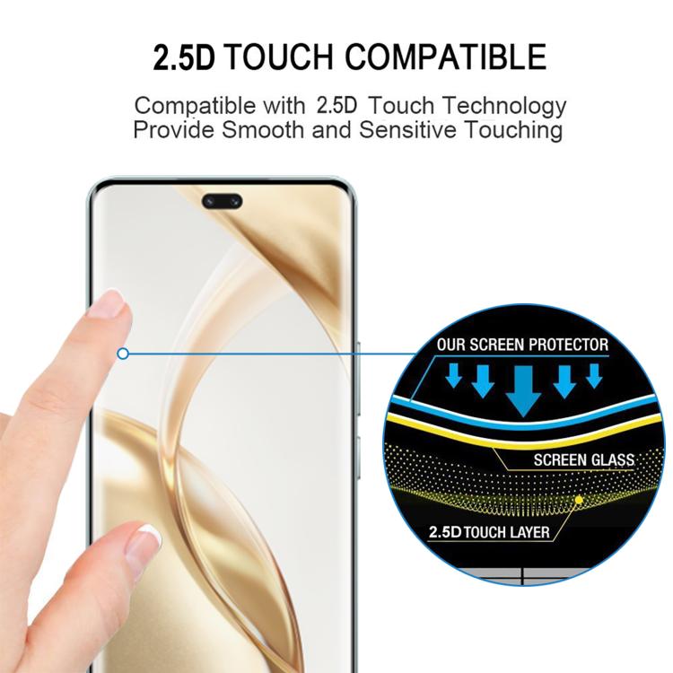 Full Glue 9H HD 3D Curved Edge Tempered Glass Film, For Honor 200 Pro