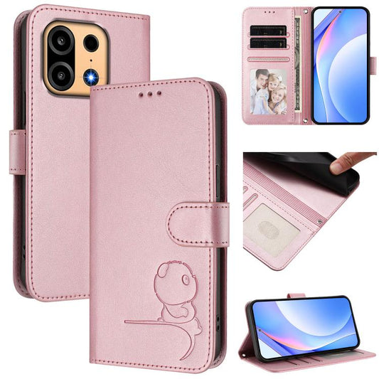 Litter Panda Embossing RFID Leather Phone Case with Lanyard, For OnePlus Turbo 6X Pro 5G, For OnePlus Turbo 6 / Turbo 6V 5G, For OnePlus Nord CE4 Lite, For OnePlus Nord CE 2 Lite 5G / Nord 2 Lite, For OnePlus Nord CE4, For OnePlus Nord N30 SE          ...