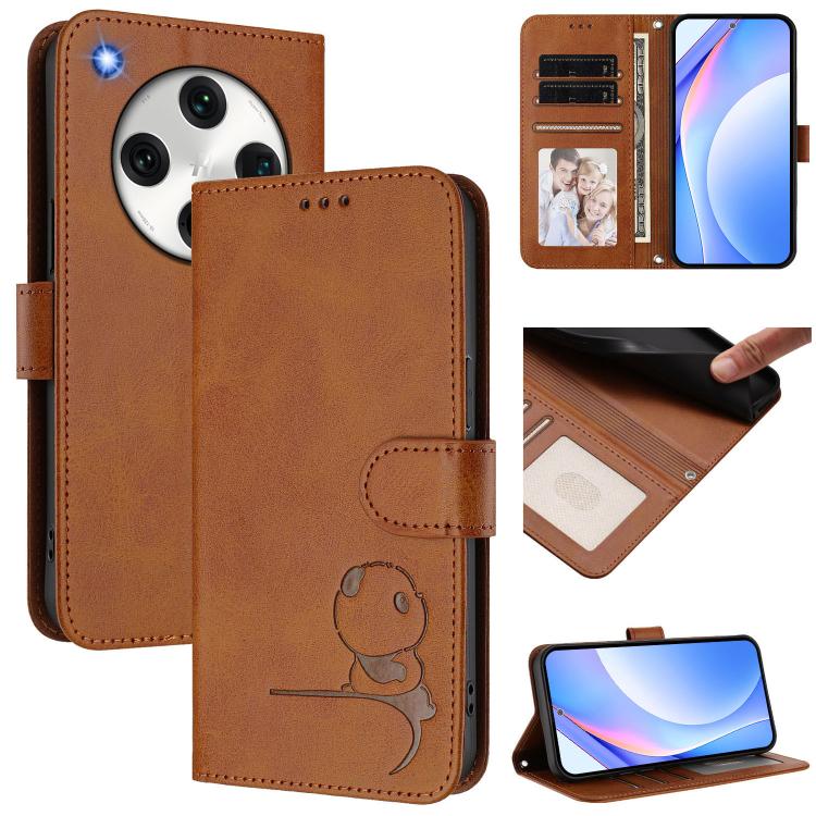 Litter Panda Embossing RFID Leather Phone Case with Lanyard, For OPPO Reno11 Pro 5G Global, For OPPO Find X7 Ultra, For OPPO A58 4G Global, For OPPO Reno10 / Reno10 Pro Global, For OPPO A78 4G Global, For OPPO Find X8 Pro, For OPPO A78 5G Global / A1x ...