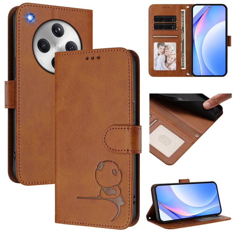 Litter Panda Embossing RFID Leather Phone Case with Lanyard, For OPPO F29 Pro 5G Global, For OPPO F29 5G Global, For OPPO Reno13 Pro 5G Global, For OPPO Reno13 5G Global, For OPPO Find X8, For OPPO A3x 4G / 5G, For OPPO A80 5G EU / A3 Pro 5G Global    ...