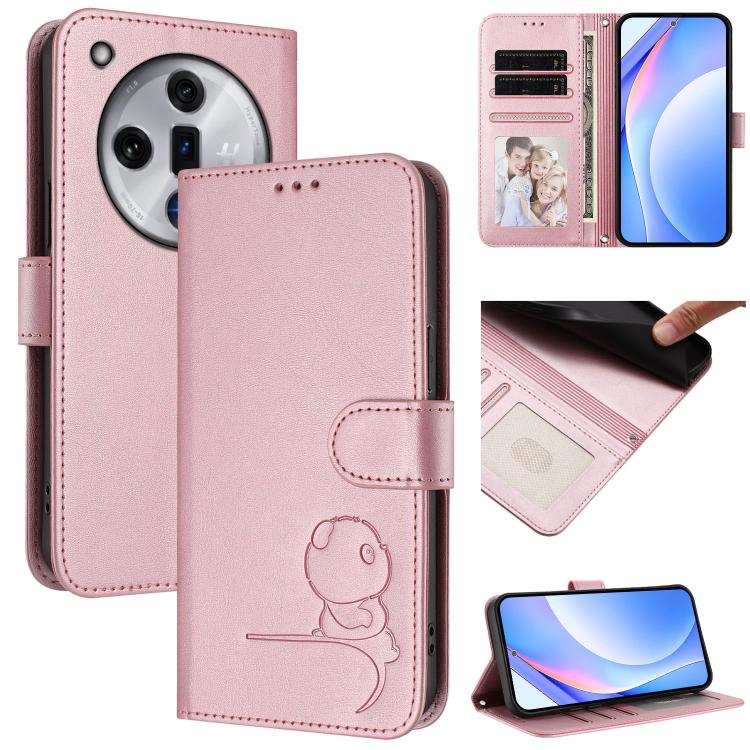 Litter Panda Embossing RFID Leather Phone Case with Lanyard, For OPPO K12x 5G Global, For OPPO Reno12 Pro 5G Global, For OPPO Reno12 5G Global, For OPPO A2 Pro 5G / F27 Pro / F27 Pro+, For OPPO A60 4G Global, For OPPO Reno11 F 5G Global, For OPPO Find ...