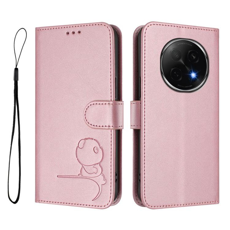 Litter Panda Embossing RFID Leather Phone Case with Lanyard, For OPPO F29 Pro 5G Global, For OPPO F29 5G Global, For OPPO Reno13 Pro 5G Global, For OPPO Reno13 5G Global, For OPPO Find X8, For OPPO A3x 4G / 5G, For OPPO A80 5G EU / A3 Pro 5G Global    ...