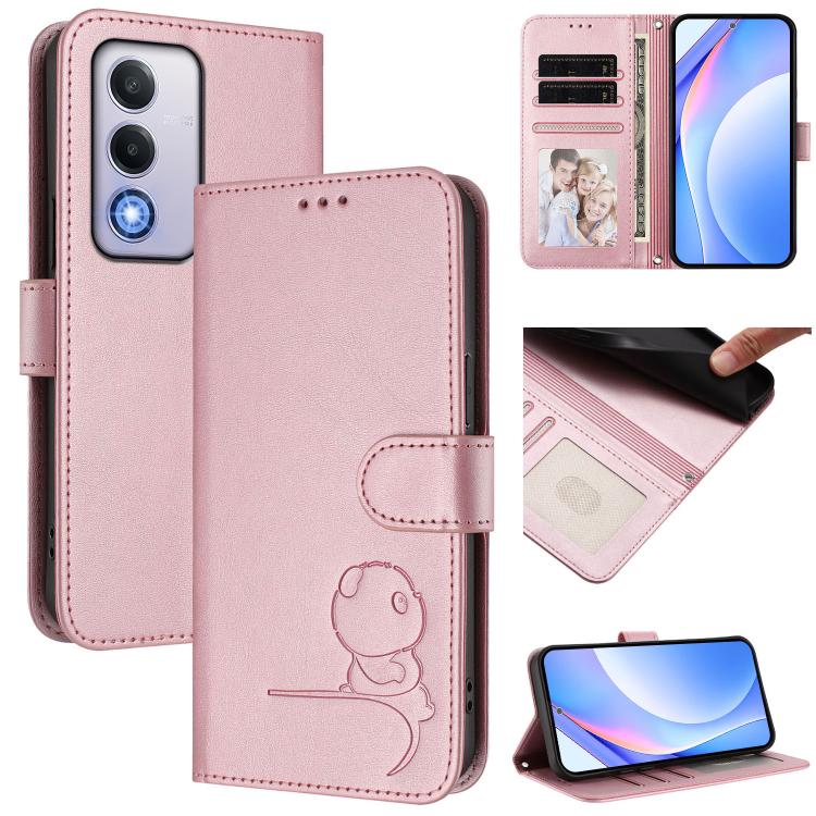 Litter Panda Embossing RFID Leather Phone Case with Lanyard, For OPPO F29 Pro 5G Global, For OPPO F29 5G Global, For OPPO Reno13 Pro 5G Global, For OPPO Reno13 5G Global, For OPPO Find X8, For OPPO A3x 4G / 5G, For OPPO A80 5G EU / A3 Pro 5G Global    ...