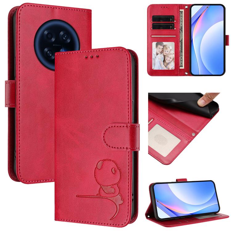 Litter Panda Embossing RFID Leather Phone Case with Lanyard, For OPPO Reno16 F / Reno16 FS 5G, For OPPO Reno16 / Reno16 Pro 5G Global, For OPPO Find X9s Pro, For OPPO Find X9 Ultra, For OPPO Find X9, For OPPO A6 GT 5G, For OPPO Find X9 Pro             ...