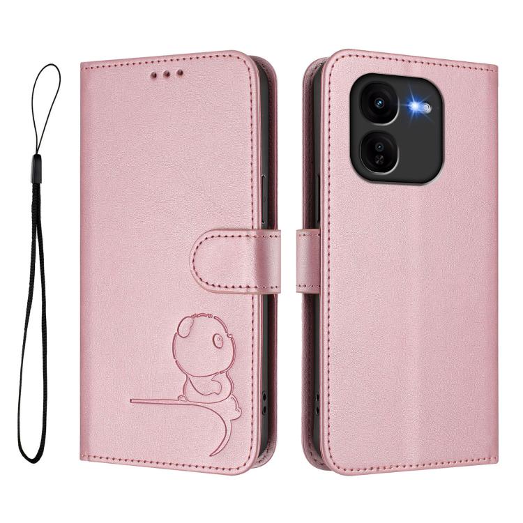Litter Panda Embossing RFID Leather Phone Case with Lanyard, For vivo iQOO Z9x, For vivo iQOO Z9 / Z9 Turbo, For vivo V30 / V30 Pro, For vivo V29e / Y200 5G / V30 Lite 5G, For vivo Y36 5G / 4G / India, For vivo V29 / V29 Pro, For vivo Y17s             ...
