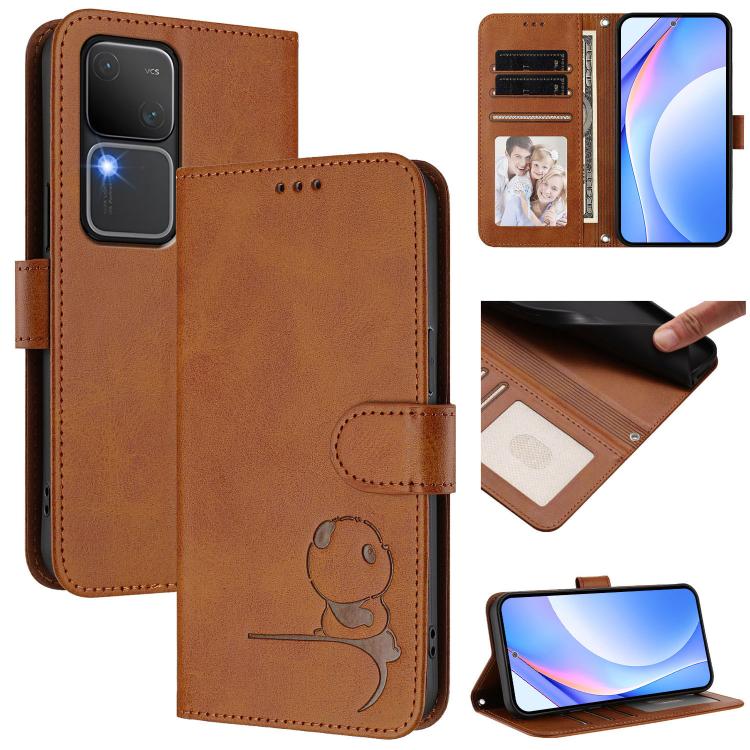 Litter Panda Embossing RFID Leather Phone Case with Lanyard, For vivo iQOO Z9x, For vivo iQOO Z9 / Z9 Turbo, For vivo V30 / V30 Pro, For vivo V29e / Y200 5G / V30 Lite 5G, For vivo Y36 5G / 4G / India, For vivo V29 / V29 Pro, For vivo Y17s             ...