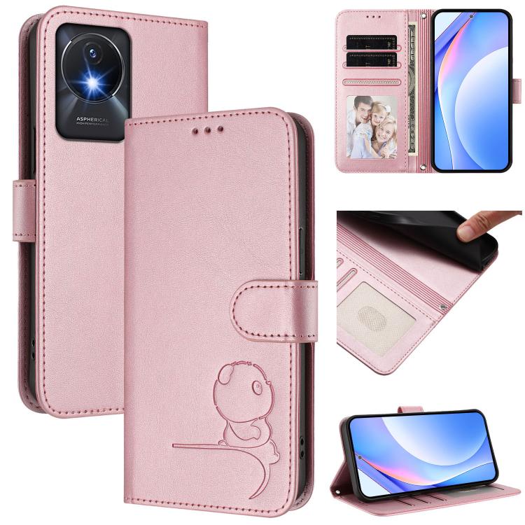 Litter Panda Embossing RFID Leather Phone Case with Lanyard, For vivo iQOO Z9x, For vivo iQOO Z9 / Z9 Turbo, For vivo V30 / V30 Pro, For vivo V29e / Y200 5G / V30 Lite 5G, For vivo Y36 5G / 4G / India, For vivo V29 / V29 Pro, For vivo Y17s             ...