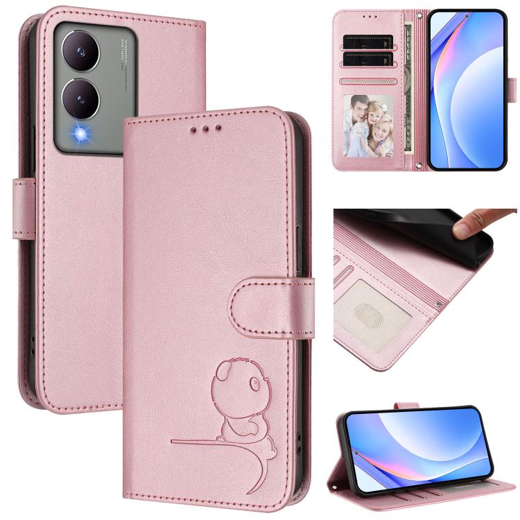 Litter Panda Embossing RFID Leather Phone Case with Lanyard, For vivo iQOO Z9x, For vivo iQOO Z9 / Z9 Turbo, For vivo V30 / V30 Pro, For vivo V29e / Y200 5G / V30 Lite 5G, For vivo Y36 5G / 4G / India, For vivo V29 / V29 Pro, For vivo Y17s             ...