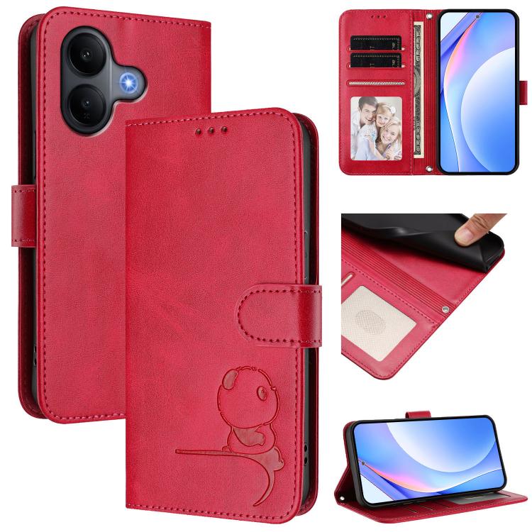 Litter Panda Embossing RFID Leather Phone Case with Lanyard, For vivo X300 FE 5G Russia / Zeiss, For vivo Y21 5G 2026 / Y05 4G, For vivo Y21 5G 2026 / Y05 4G / Y11d, For vivo V70 FE 5G, For vivo X300 Pro, For vivo X300, For vivo Y31 5G Global          ...