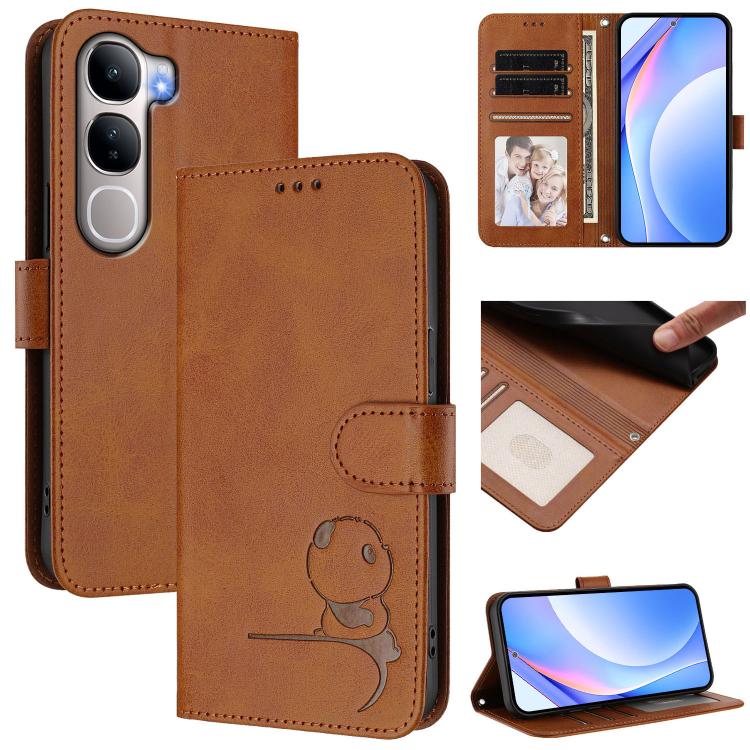Litter Panda Embossing RFID Leather Phone Case with Lanyard, For vivo X300 FE 5G Russia / Zeiss, For vivo Y21 5G 2026 / Y05 4G, For vivo Y21 5G 2026 / Y05 4G / Y11d, For vivo V70 FE 5G, For vivo X300 Pro, For vivo X300, For vivo Y31 5G Global          ...