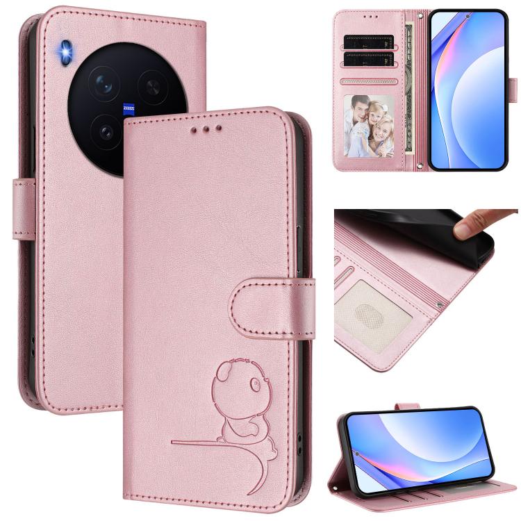 Litter Panda Embossing RFID Leather Phone Case with Lanyard, For vivo X300 FE 5G Russia / Zeiss, For vivo Y21 5G 2026 / Y05 4G, For vivo Y21 5G 2026 / Y05 4G / Y11d, For vivo V70 FE 5G, For vivo X300 Pro, For vivo X300, For vivo Y31 5G Global          ...