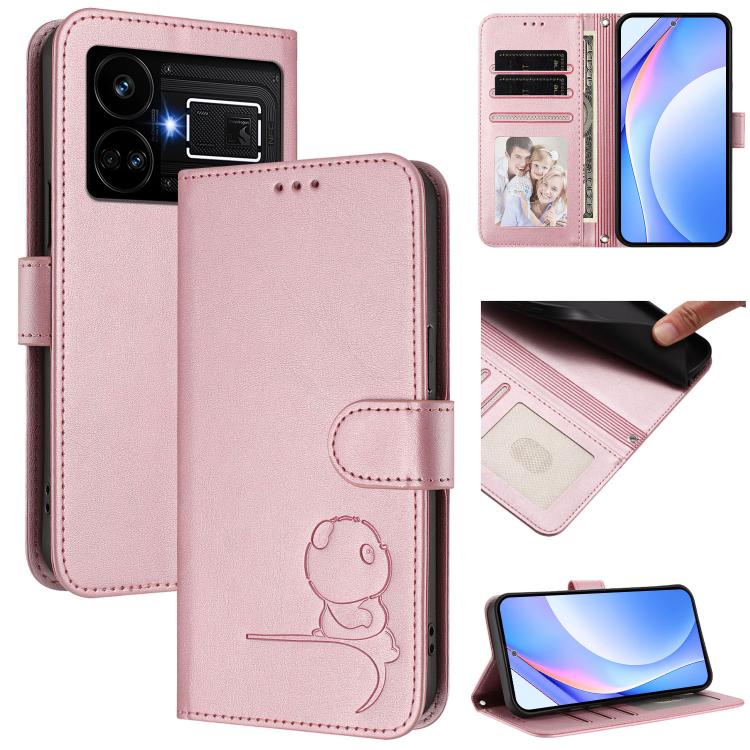 Litter Panda Embossing RFID Leather Phone Case with Lanyard, For Realme GT 6T 5G / GT 6 5G Global, For Realme C67 4G / 12 Lite 4G, For Realme 12 Pro / 12 Pro+ / P1 Pro, For Realme C53 / C51 / C53 India, For Realme 11 5G / 11x / C67 5G India            ...