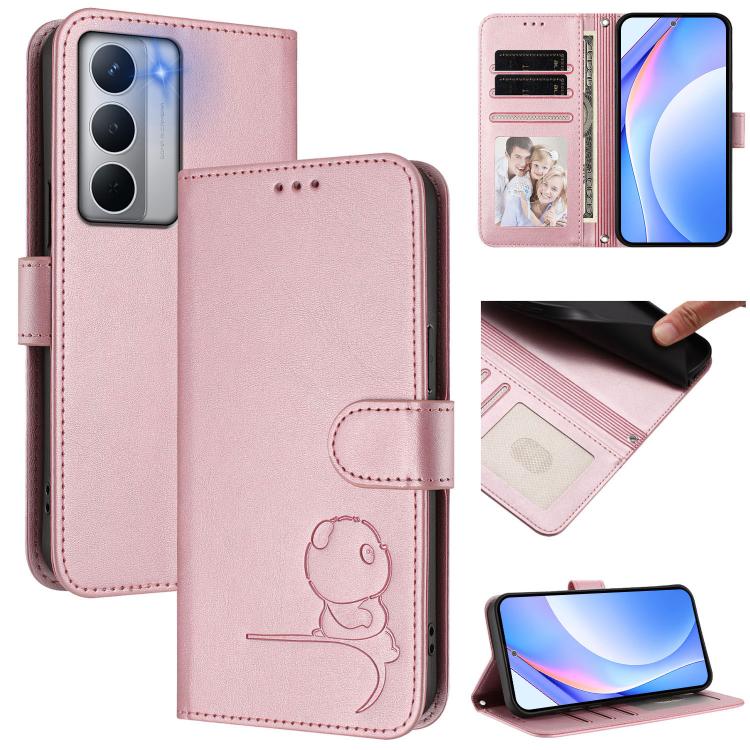 Litter Panda Embossing RFID Leather Phone Case with Lanyard, For Realme Narzo 80 Pro / 14 Pro, For Realme C75 4G / 14x India / Narzo 80x, For Realme Narzo 80x, For Realme 14 / P3 / 14T 5G, For Realme P3 Ultra, For Realme P3, For Realme P3 Pro          ...