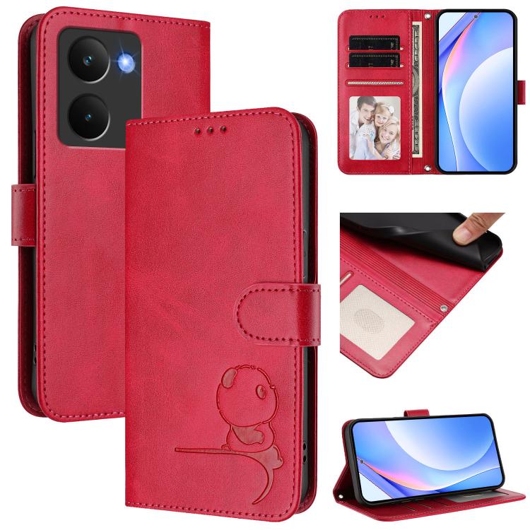 Litter Panda Embossing RFID Leather Phone Case with Lanyard, For Realme Narzo 80 Pro / 14 Pro, For Realme C75 4G / 14x India / Narzo 80x, For Realme Narzo 80x, For Realme 14 / P3 / 14T 5G, For Realme P3 Ultra, For Realme P3, For Realme P3 Pro          ...