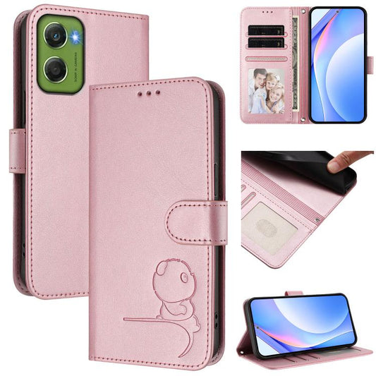 Litter Panda Embossing RFID Leather Phone Case with Lanyard, For Motorola Moto G06 4G, For Motorola Edge 60 Pro / 60s Pro, For Motorola Moto G86 Power, For Motorola Moto G86 5G, For Motorola Moto G56, For Motorola Edge 60 Fusion / Edge 5G 2025         ...
