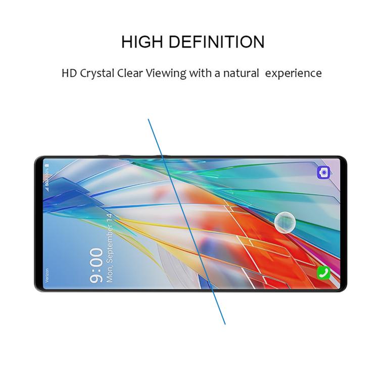Full Glue 9H HD 3D Curved Edge Tempered Glass Film, For LG Wing 5G, For LG G9, For LG Velvet
