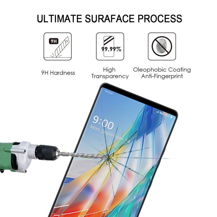 Full Glue 9H HD 3D Curved Edge Tempered Glass Film, For LG Wing 5G, For LG G9, For LG Velvet