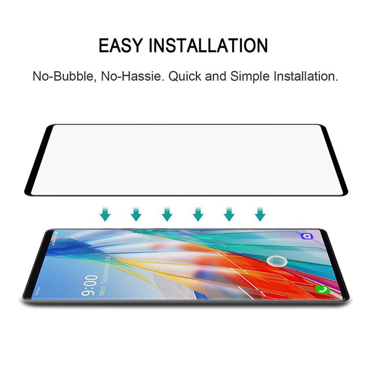 Full Glue 9H HD 3D Curved Edge Tempered Glass Film, For LG Wing 5G, For LG G9, For LG Velvet
