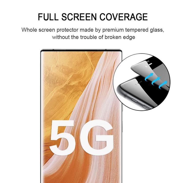 Full Glue 9H HD 3D Curved Edge Tempered Glass Film, For ZTE Axon 40 Ultra