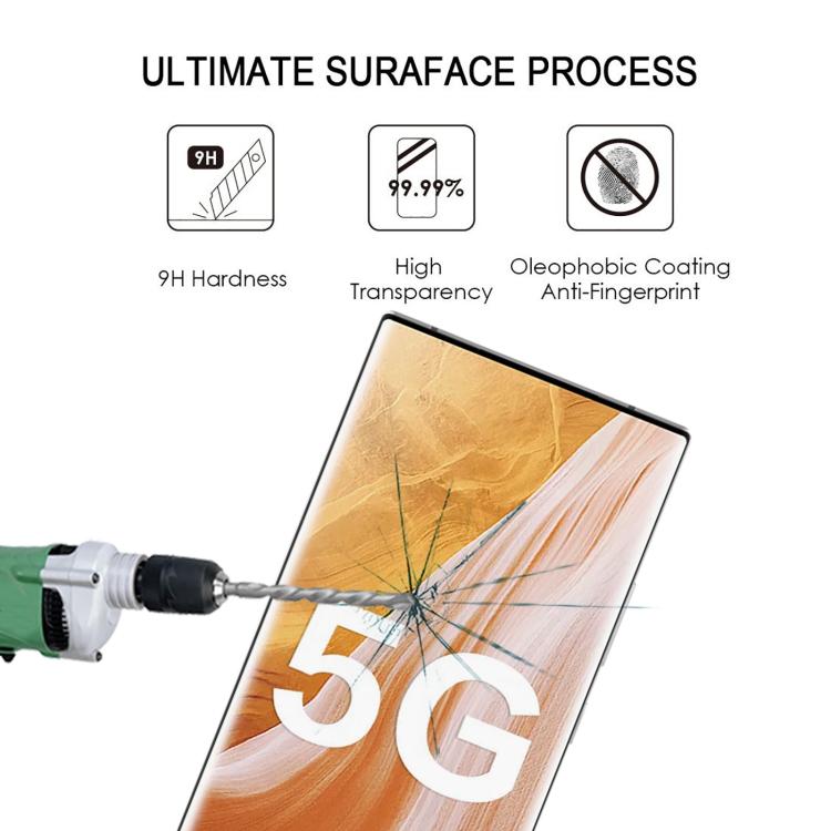 Full Glue 9H HD 3D Curved Edge Tempered Glass Film, For ZTE Axon 40 Ultra