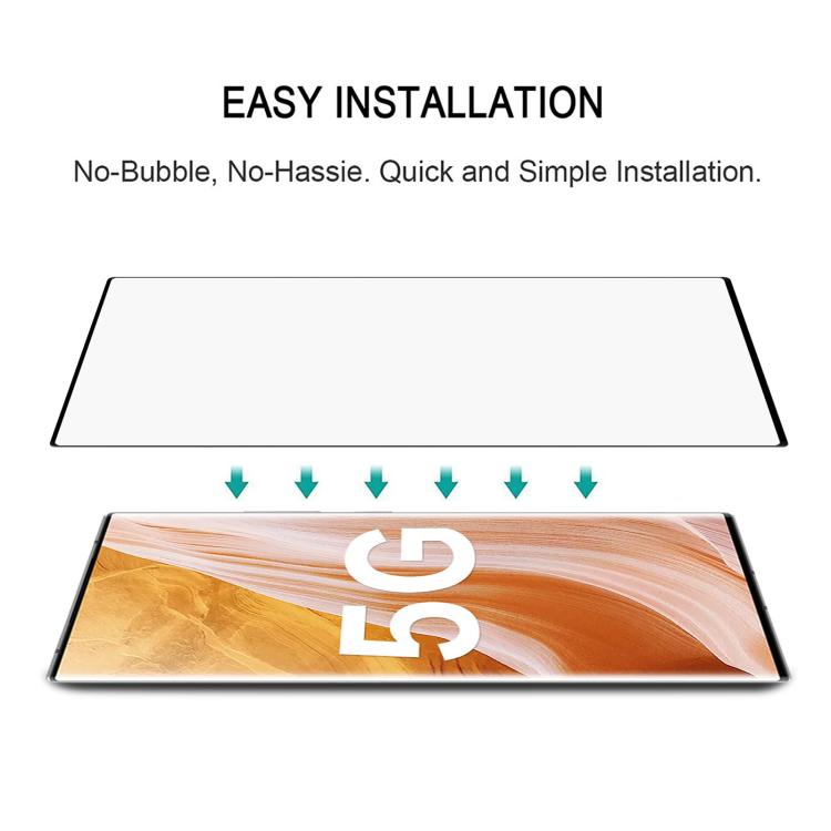 Full Glue 9H HD 3D Curved Edge Tempered Glass Film, For ZTE Axon 40 Ultra