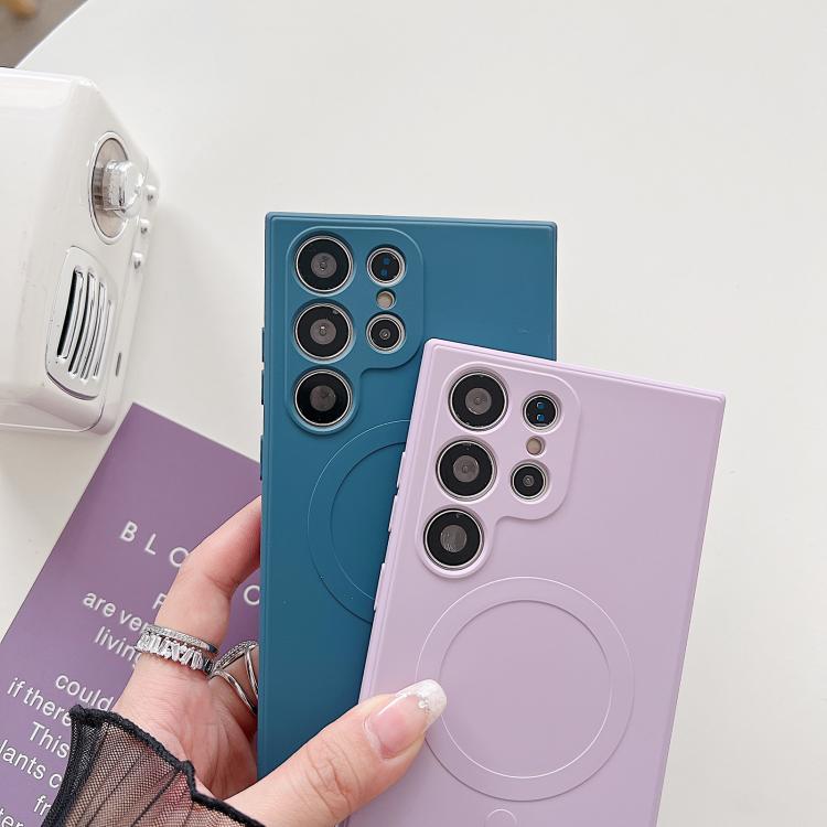 Solid Color Liquid Silicone MagSafe Magnetic Phone Case, For Samsung Galaxy A05, For Samsung Galaxy A05s