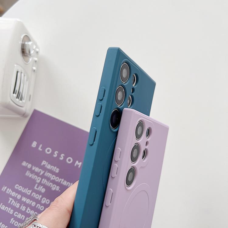 Solid Color Liquid Silicone MagSafe Magnetic Phone Case, For Samsung Galaxy A05, For Samsung Galaxy A05s