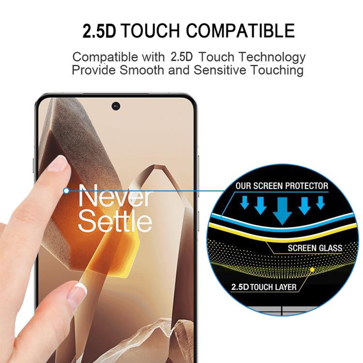 Full Glue 9H HD 3D Curved Edge Tempered Glass Film, For OnePlus 13, For OnePlus Ace 3, For OnePlus 12R, For OnePlus 12, For OnePlus Ace 2