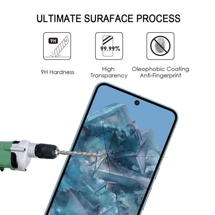 Edge Glue 9H HD 3D Curved Edge Tempered Glass Film, For Google Pixel 8 Pro