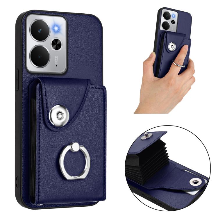 Organ Card Bag Ring Holder Phone Case with Long Lanyard, For Realme 14 / P3 5G / Neo7x, For Realme 14 Pro+, For Realme 14 Pro, For Realme 13 Pro / 13 Pro+ 5G