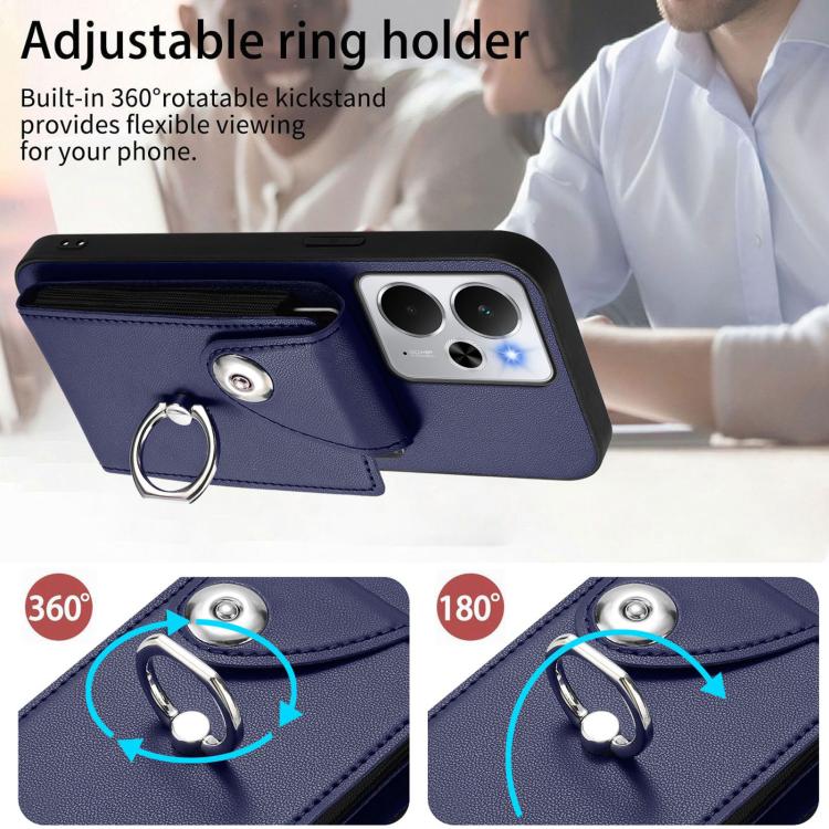 Organ Card Bag Ring Holder Phone Case with Long Lanyard, For Realme 14 / P3 5G / Neo7x, For Realme 14 Pro+, For Realme 14 Pro, For Realme 13 Pro / 13 Pro+ 5G