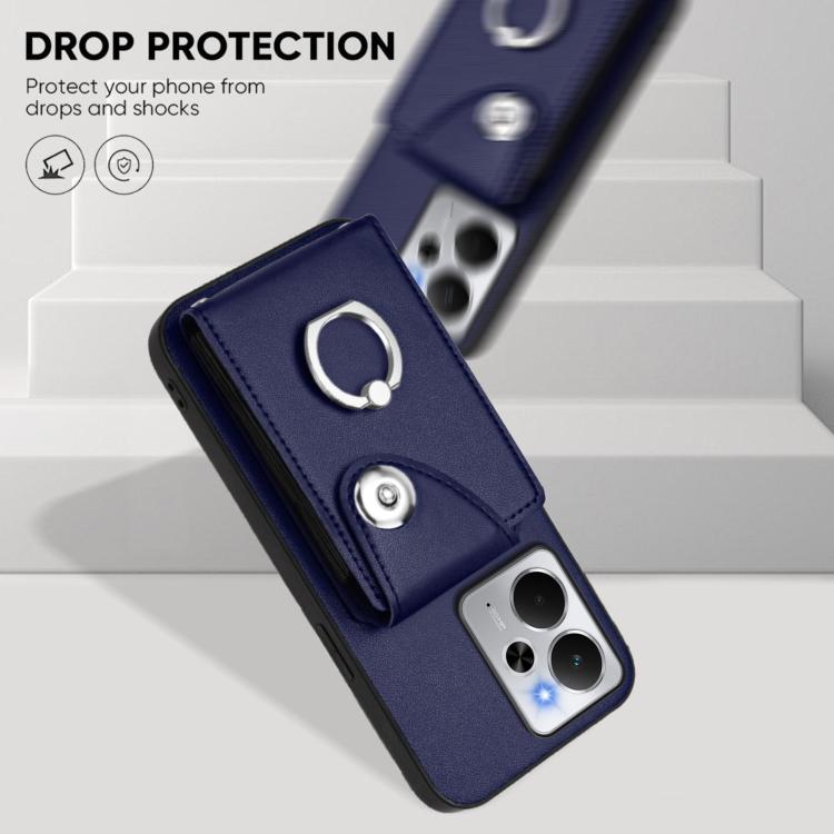 Organ Card Bag Ring Holder Phone Case with Long Lanyard, For Realme 14 / P3 5G / Neo7x, For Realme 14 Pro+, For Realme 14 Pro, For Realme 13 Pro / 13 Pro+ 5G