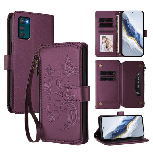 Butterfly Love Flower Multi-card Zipper Wallet Leather Phone Case, For Motorola Moto G42 4G, For Motorola Moto G52 4G / G82 5G, For Motorola Moto E32 4G Global, For Motorola Edge 30, For Motorola Moto G 5G 2022, For Motorola Moto G Play 2022