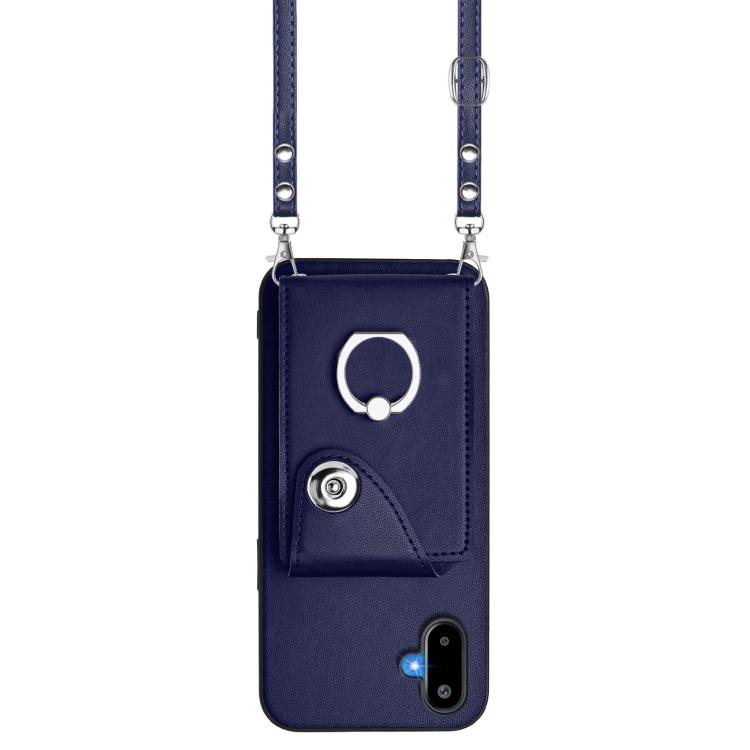 Organ Card Bag Ring Holder Phone Case with Long Lanyard, For Samsung Galaxy F06 5G / M06 5G
