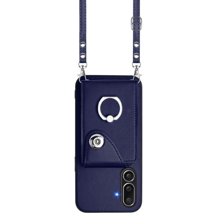 Organ Card Bag Ring Holder Phone Case with Long Lanyard, For Samsung Galaxy M56 5G, For Samsung Galaxy M16 5G / F16 5G, For Samsung Galaxy M35 5G