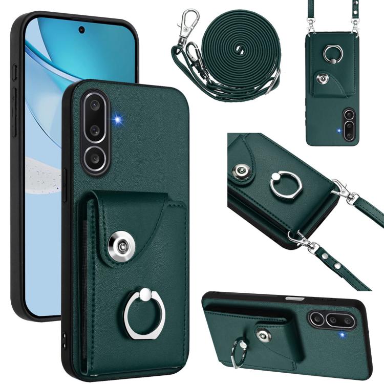 Organ Card Bag Ring Holder Phone Case with Long Lanyard, For Samsung Galaxy M56 5G, For Samsung Galaxy M16 5G / F16 5G, For Samsung Galaxy M35 5G