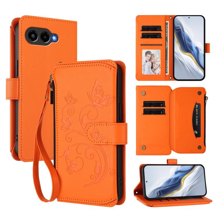 Butterfly Love Flower Multi-card Zipper Wallet Leather Phone Case, For T-Mobile Revvl 8 / T Phone 3, For T-Mobile Revvl 7 Pro / T Phone 2 Pro, For T-Mobile Revvl 7 / T Phone 2 5G, For T-Mobile Revvl 6 Pro 5G / 6X Pro 5G                                 ...