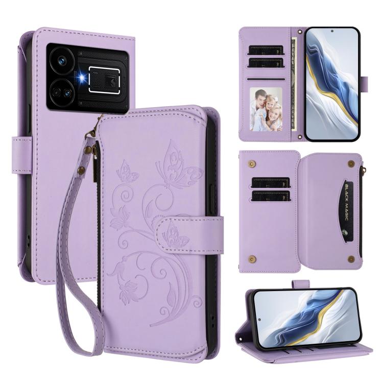 Butterfly Love Flower Multi-card Zipper Wallet Leather Phone Case, For Realme C67 4G / 12 Lite 4G Global, For Realme 12 Pro / 12 Pro+ / P1 Pro 5G, For Realme C53 / C51 4G Global, For Realme 11 5G Global / C67 5G India, For Realme 11 4G Global          ...