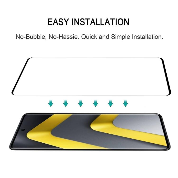 3D Curved Edge Full Screen Tempered Glass Film, For Xiaomi Poco M8 Pro 5G, For Xiaomi Poco M8 5G, For Xiaomi Poco F7