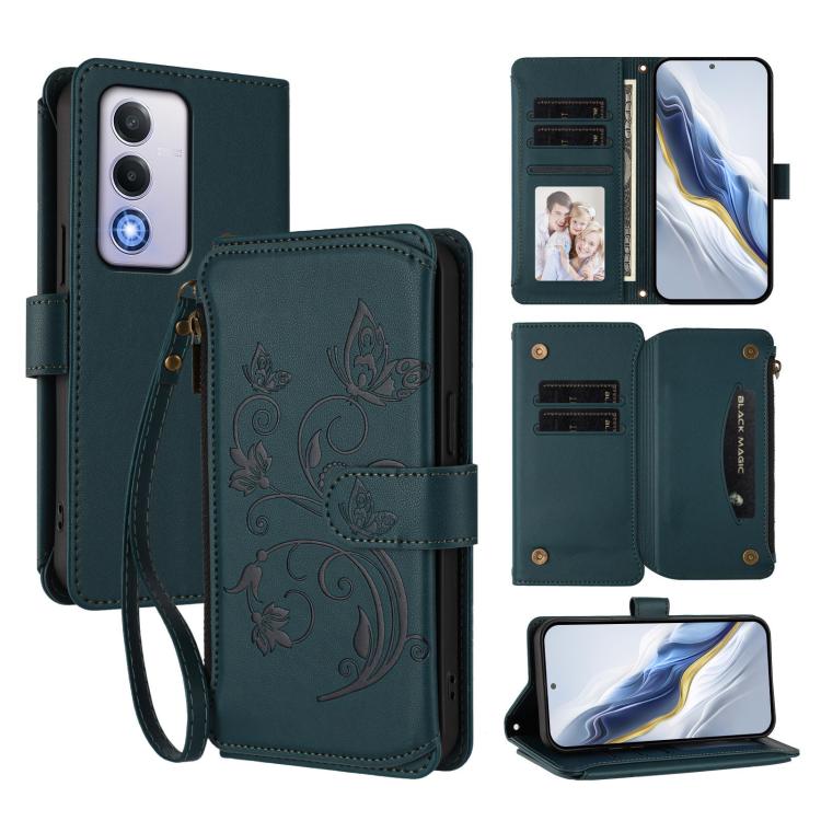 Butterfly Love Flower Multi-card Zipper Wallet Leather Phone Case, For OPPO Find X8 5G, For OPPO A80 5G EU / K12x 5G Global, For OPPO Reno12 F 5G / 4G, For OPPO Reno12 Pro 5G Global, For OPPO Reno12 5G Global, For OPPO A2 Pro 5G / F27 Pro 5G
