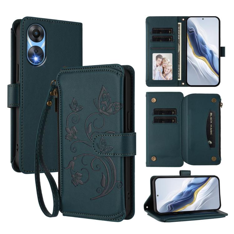 Butterfly Love Flower Multi-card Zipper Wallet Leather Phone Case, For OPPO Find X8 Pro 5G, For OPPO A78 5G Global / A1x 5G, For OPPO Reno8 T 4G Global, For OPPO Find X6 Pro 5G, For OPPO Find X6 5G, For OPPO Reno8 T 5G Global /  A1 Pro 5G