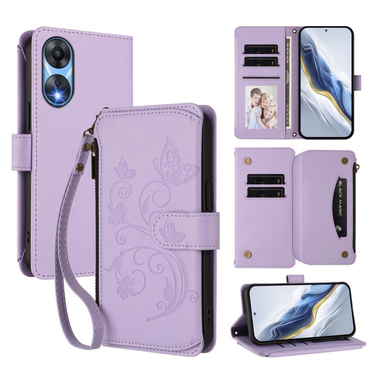 Butterfly Love Flower Multi-card Zipper Wallet Leather Phone Case, For OPPO Find X8 Pro 5G, For OPPO A78 5G Global / A1x 5G, For OPPO Reno8 T 4G Global, For OPPO Find X6 Pro 5G, For OPPO Find X6 5G, For OPPO Reno8 T 5G Global /  A1 Pro 5G