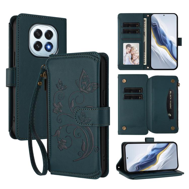 Butterfly Love Flower Multi-card Zipper Wallet Leather Phone Case, For OPPO F29 Pro 5G Global, For OPPO F29 5G Global, For OPPO Reno13 Pro 5G Global, For OPPO Reno13 5G Global, For OPPO Reno13 F 5G Global / 4G India, For OPPO A3x / A3 / A60 5G Global
