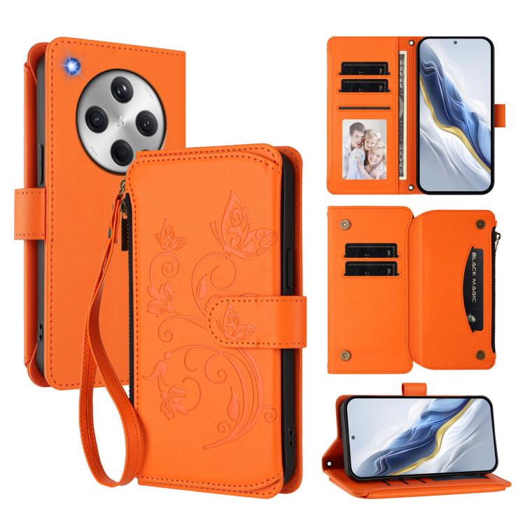 Butterfly Love Flower Multi-card Zipper Wallet Leather Phone Case, For OPPO Find X8 5G, For OPPO A80 5G EU / K12x 5G Global, For OPPO Reno12 F 5G / 4G, For OPPO Reno12 Pro 5G Global, For OPPO Reno12 5G Global, For OPPO A2 Pro 5G / F27 Pro 5G