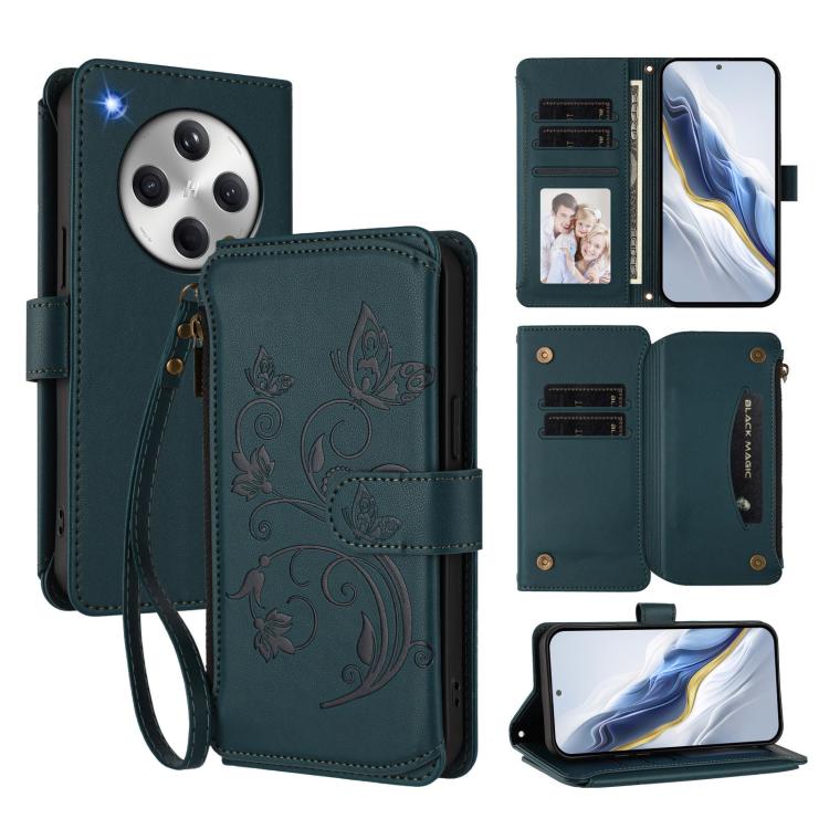 Butterfly Love Flower Multi-card Zipper Wallet Leather Phone Case, For OPPO Find X8 5G, For OPPO A80 5G EU / K12x 5G Global, For OPPO Reno12 F 5G / 4G, For OPPO Reno12 Pro 5G Global, For OPPO Reno12 5G Global, For OPPO A2 Pro 5G / F27 Pro 5G